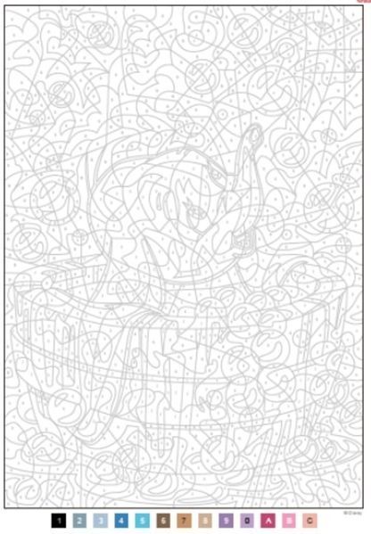 Розмальовка за номерами Coloriages myst&egrave;res Les Grands classiques Tome 9 33 фото