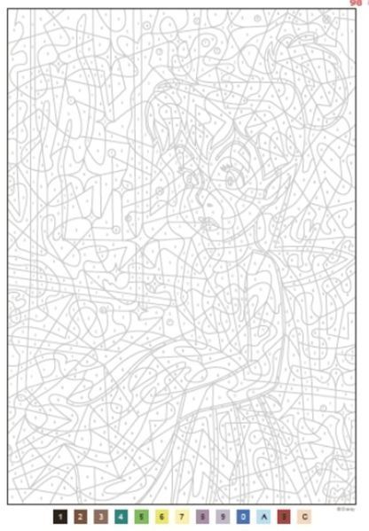 Розмальовка за номерами Coloriages myst&egrave;res Les Grands classiques Tome 9 33 фото