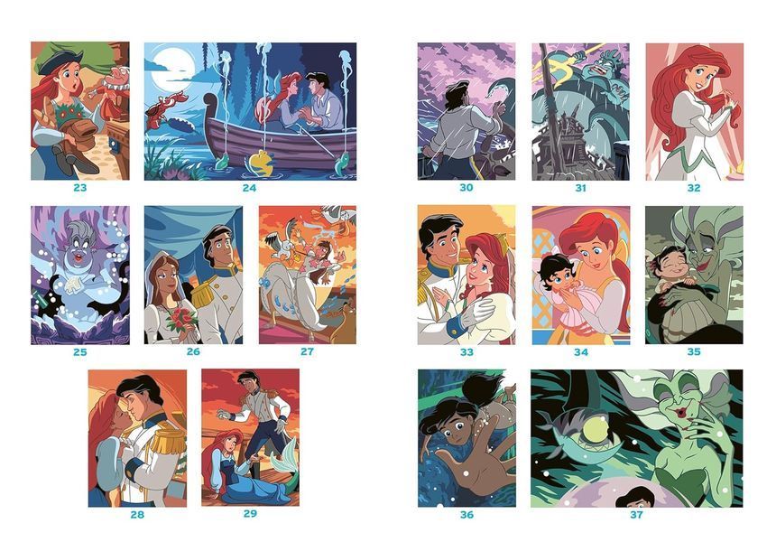 Розмальовка за номерами Coloriages myst&egrave;res La Petite Sir&egrave;ne 335 фото