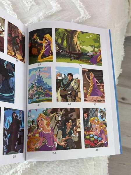 Розмальовка Hachette за номерами Coloriages mysteres Raiponce 181 фото