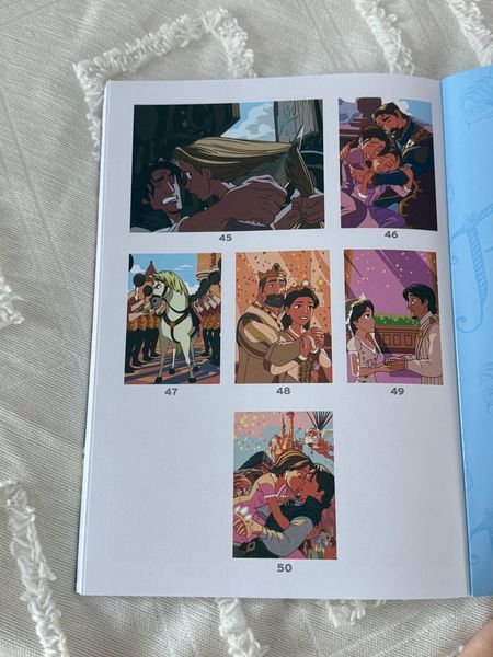 Розмальовка Hachette за номерами Coloriages mysteres Raiponce 181 фото