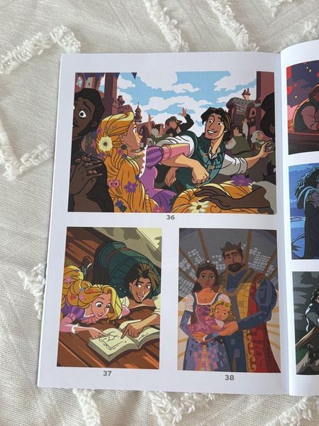 Розмальовка Hachette за номерами Coloriages mysteres Raiponce 181 фото