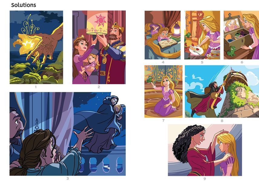 Розмальовка Hachette за номерами Coloriages mysteres Raiponce 181 фото