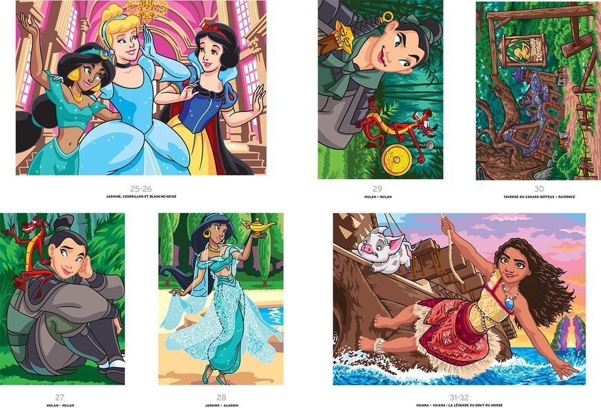 Розмальовка за номерами Coloriages myst&egrave;res Princesses Tome 2 34 фото