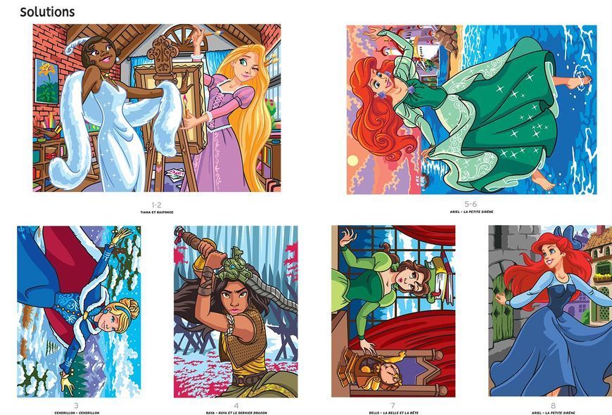 Розмальовка за номерами Coloriages myst&egrave;res Princesses Tome 2 34 фото