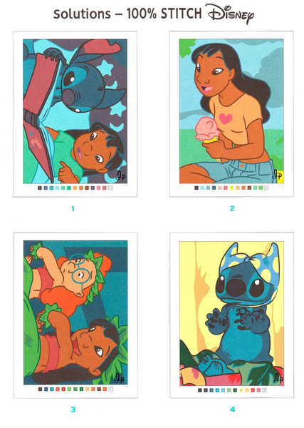 Розмальовка за номерами Coloriages mysteres 100% Stitch PL 279 фото