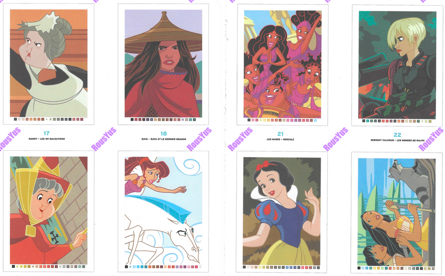Розмальовка за номерами Coloriages myst&egrave;res Girl Power Pl 35 фото