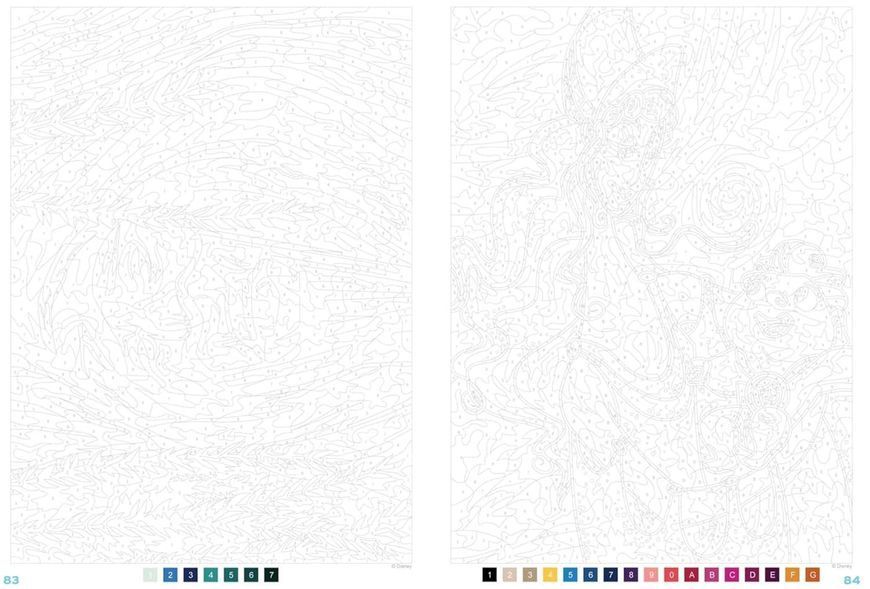 Розмальовка за номерами Coloriages myst&egrave;res Girl Power Pl 35 фото