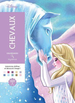 Розмальовка за номерами Coloriages myst&egrave;res Chevaux 36 фото