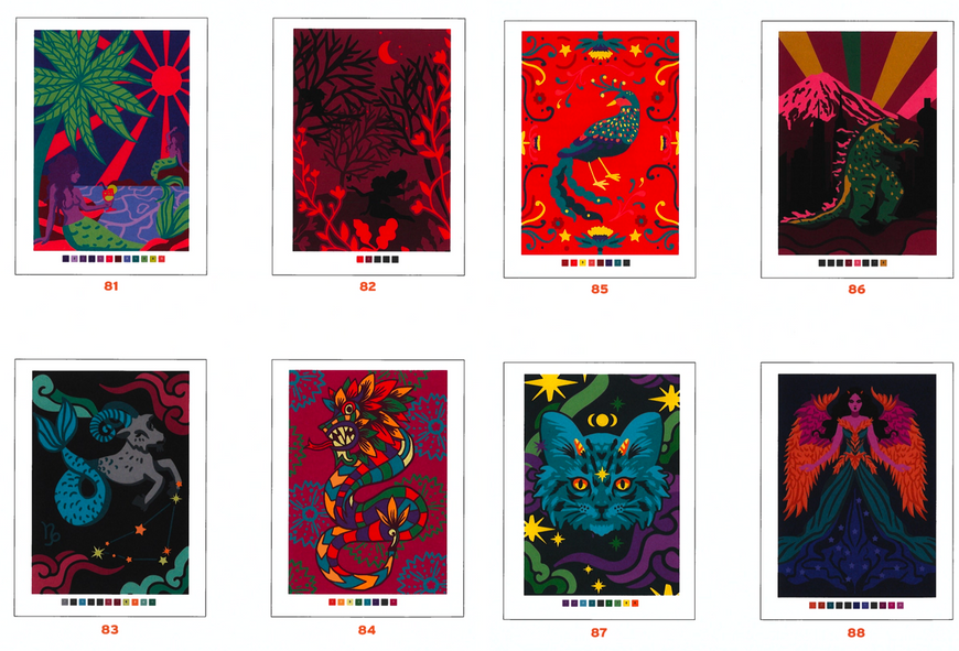 Розмальовка за номерами Coloriages myst&egrave;res Загадкові створіння PL 86 фото
