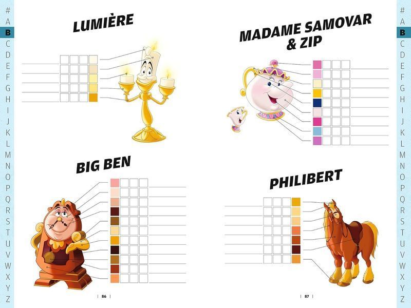 Довідник-палітра для розмальовок Disney та Pixar 281 фото