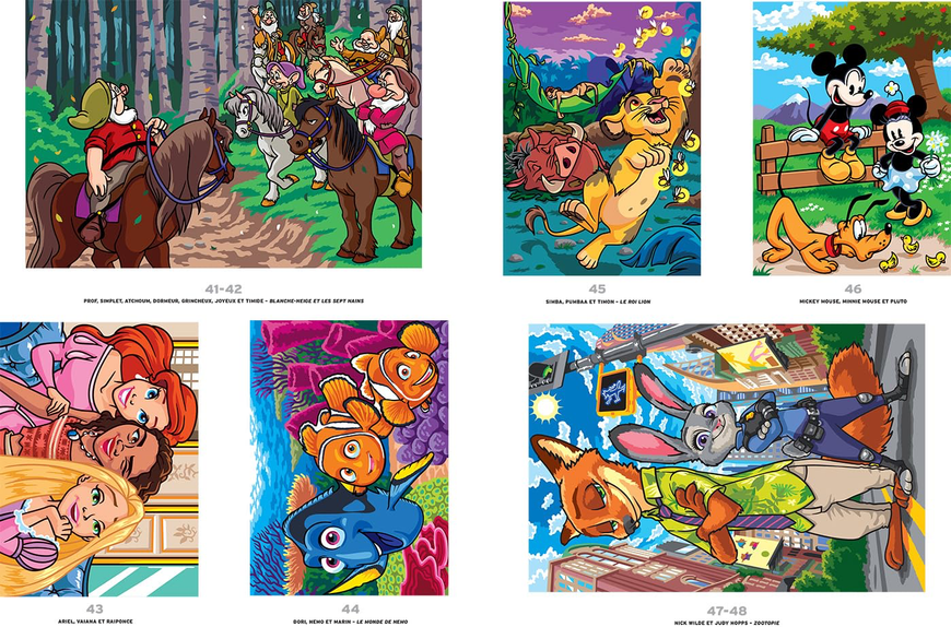 Розмальовка за номерами Coloriages mysteres Grands classiques Tome 13 233 фото