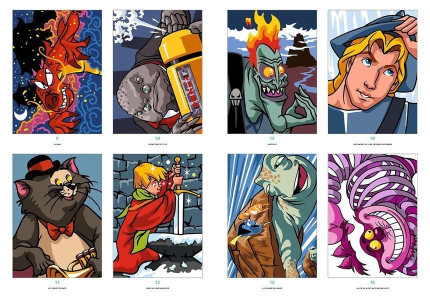 Колекційна розмальовка за номерами Coloriages mysteres Grands classiques Tome 1 88 фото
