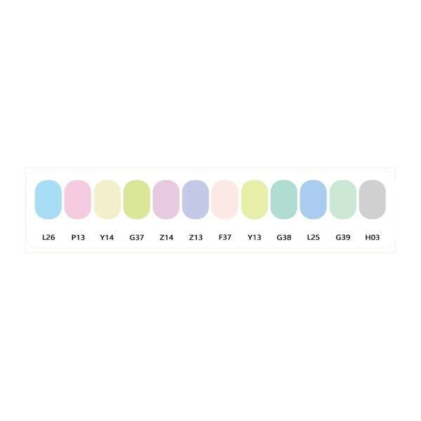 Акрилові ручки Guangna 1.0 мм, 12 кольорів: Macaron Series - пастельна палітра 390 фото