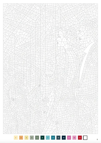 Розмальовка за номерами Coloriages mysteres Szalone lata dwudzieste PL 97 фото