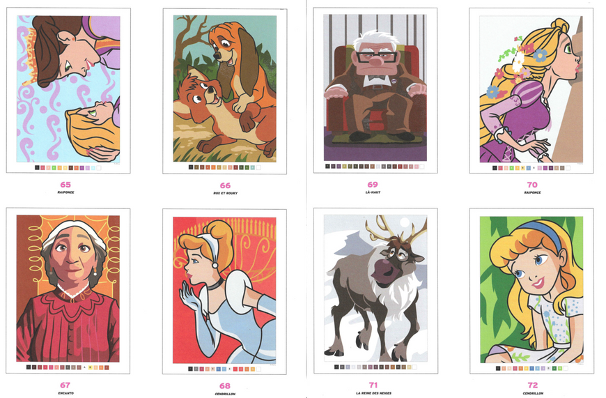 Творчий набір: розмальовка за номерами Coloriages myst&egrave;res Trompe l'oeil Babies та 60 акрилових маркерів Guangna 256 фото
